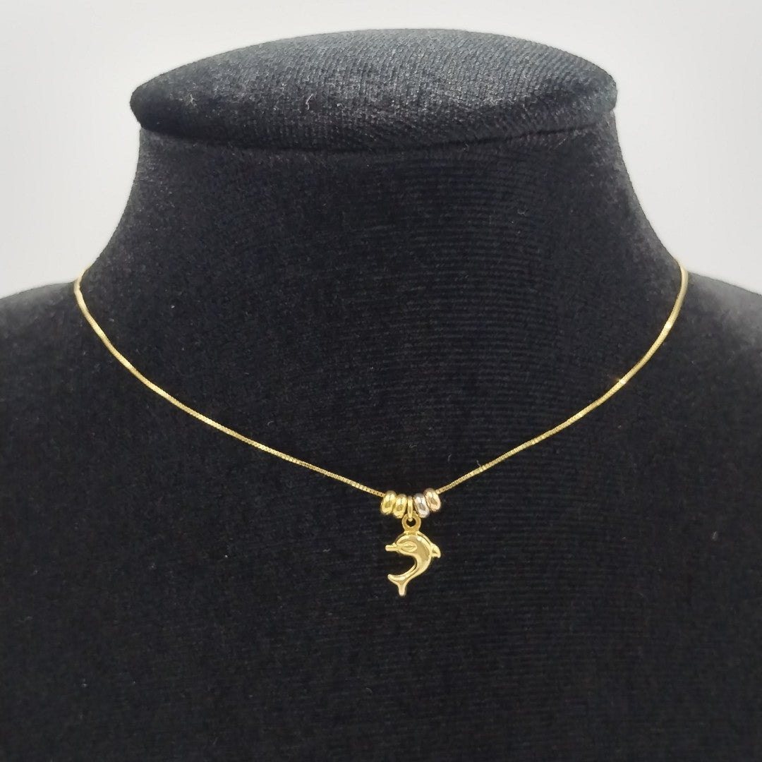 GARGANTILLA ORO COMBINADO 14 K 1.4 GRMS (SEMINUEVO)