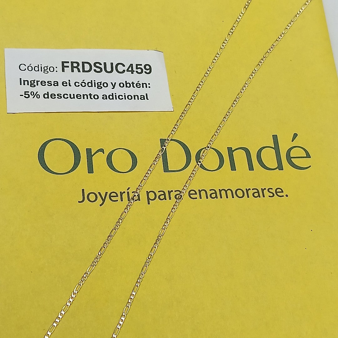 CADENAS CARTIER 3 1 AMARILLA ORO 14K 2.1 (NUEVO)