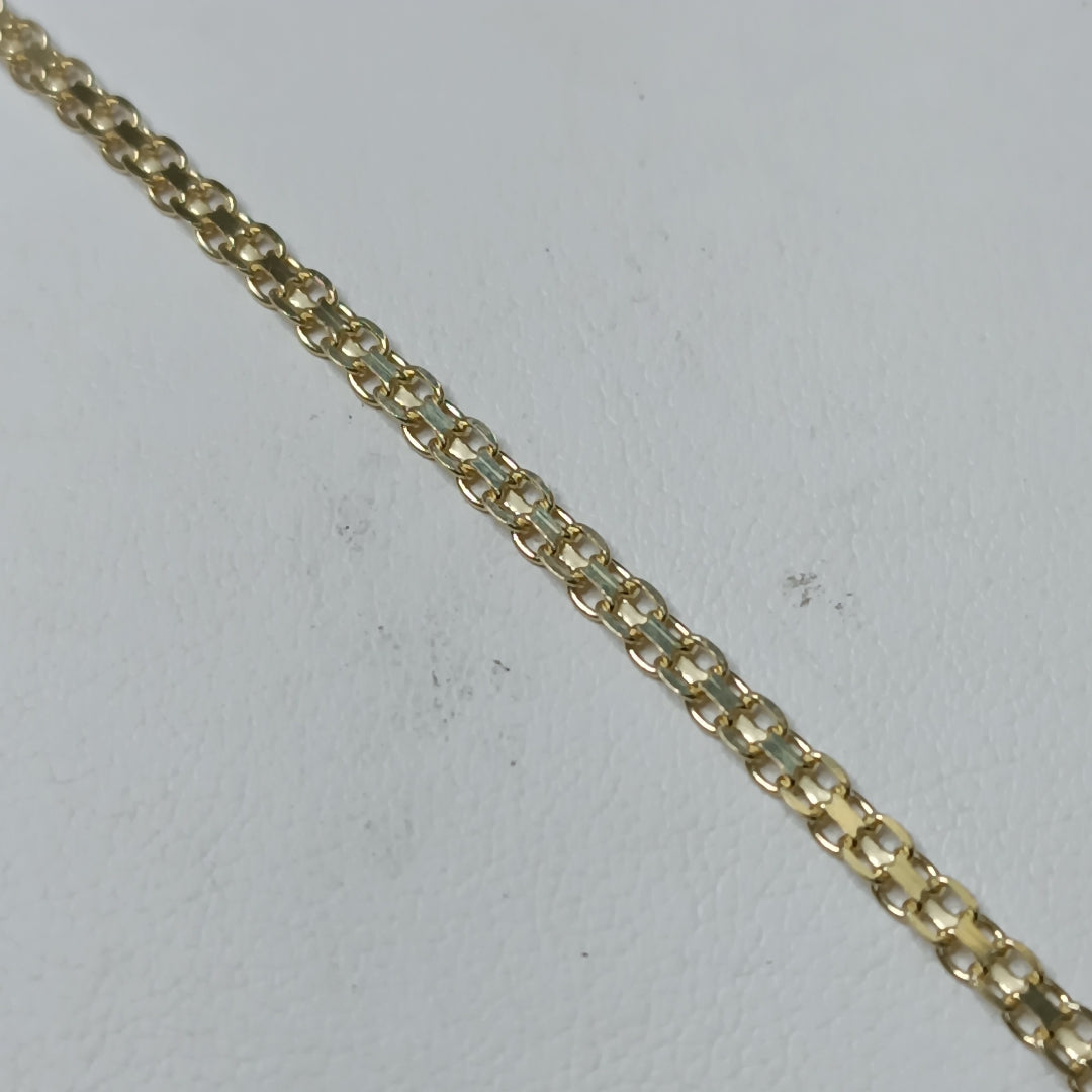 PULSERA BISMARK 14K 18 CM 2.4 GR (NUEVO)