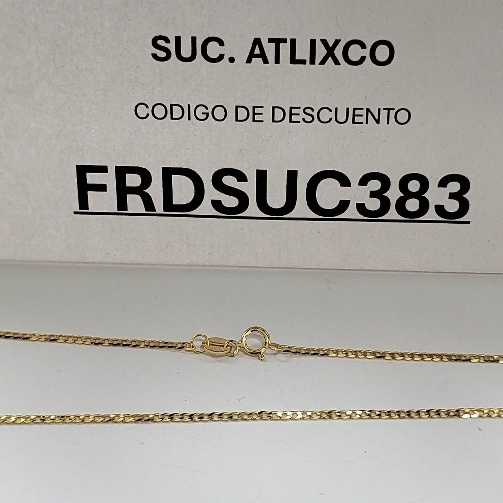 CADENAS BARBADA AMARILLA ORO 14K 2.2 (NUEVO)