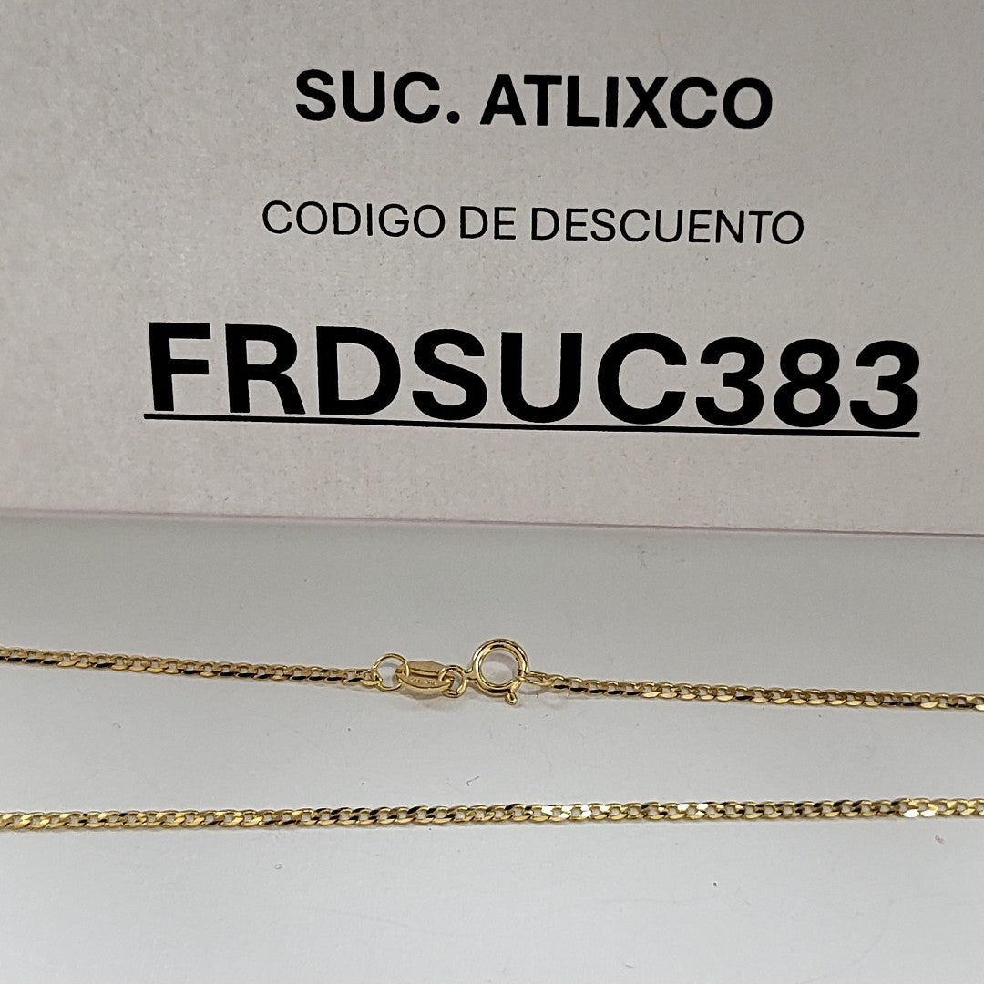 CADENAS BARBADA AMARILLA ORO 14K 2.2 (NUEVO)