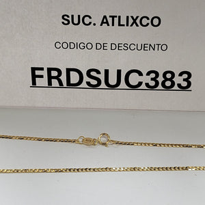 CADENAS BARBADA AMARILLA ORO 14K 2.2 (NUEVO)