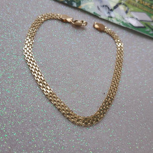 PULSERA ESPECIAL 14K 21 CM 5.1 GR (NUEVO)