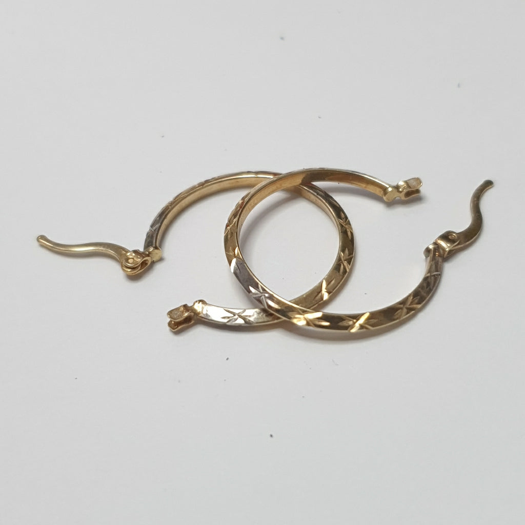 ARRACADAS PAR ORO, ORO COMBINADO 10 K 1.9 GRMS (SEMINUEVO)
