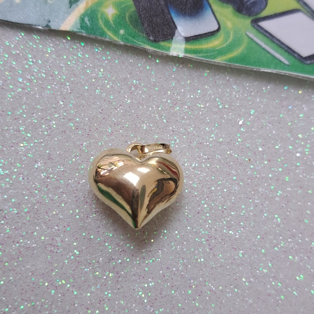 DIJE TEJIDO CORAZON LISO 14K 1.2 GR (NUEVO)