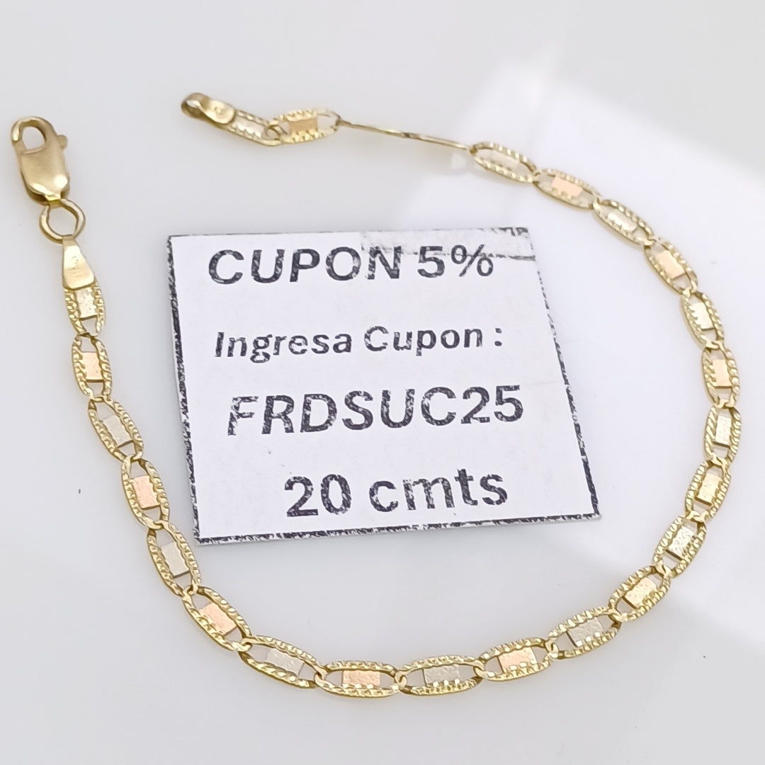 PULSERA ORO 14 K 3.6 GRMS (SEMINUEVO)