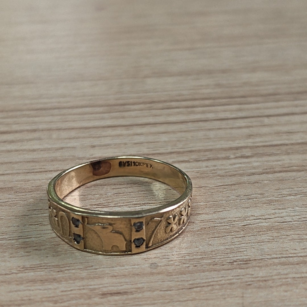 ANILLO ORO 10 K 3,70 GRMS (SEMINUEVO)