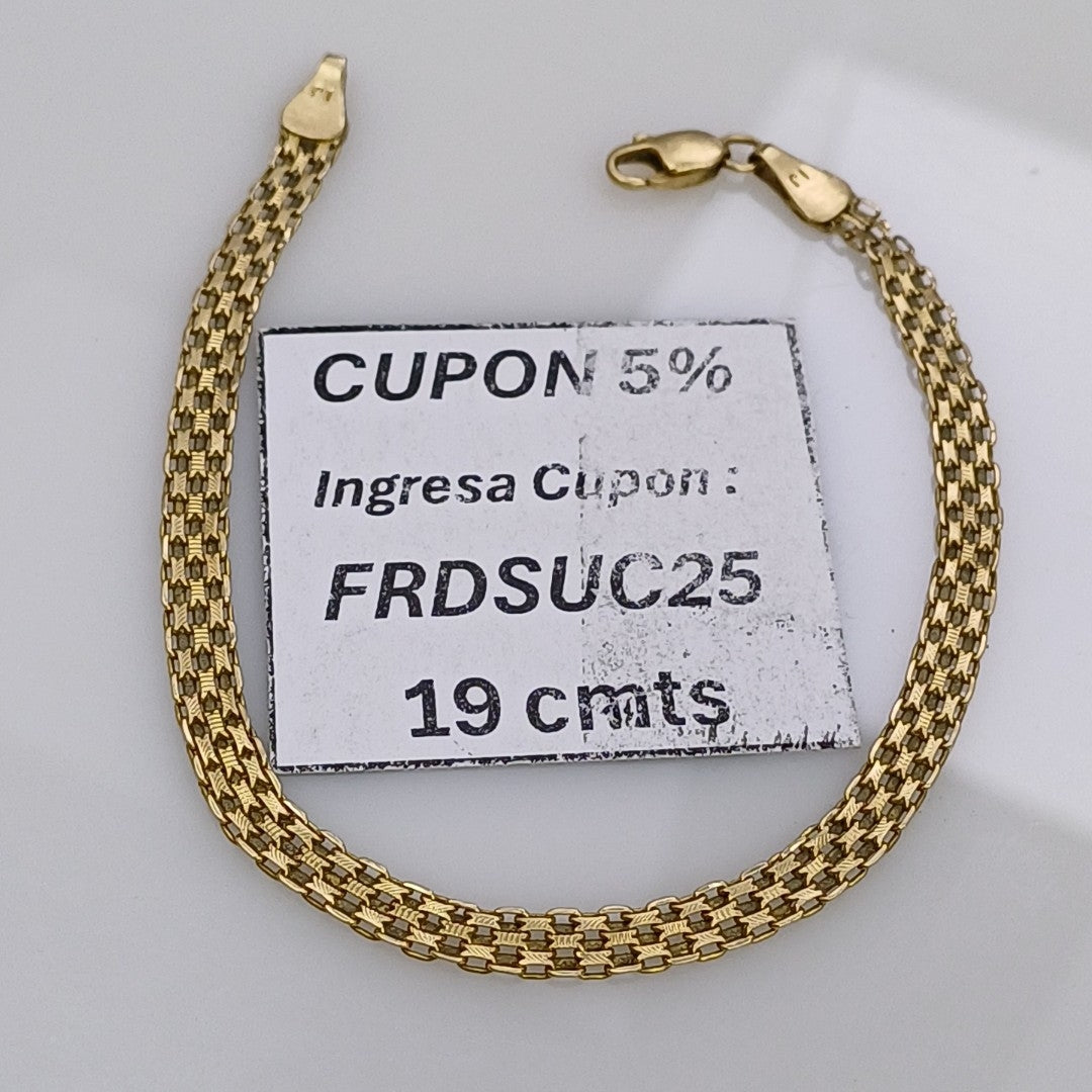 PULSERA ORO 14 K 3.6 GRMS (SEMINUEVO)