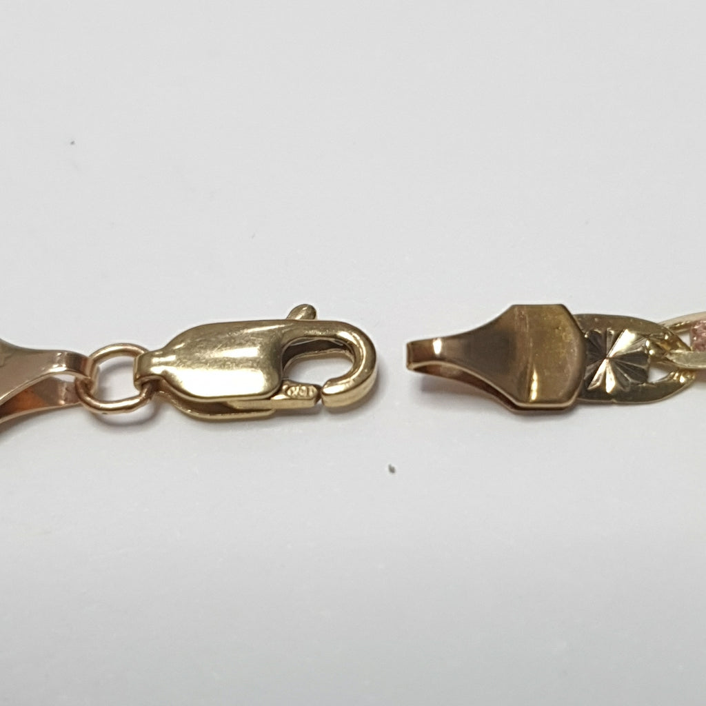 CADENA ORO, ORO COMBINADO 10 K 8.4 GRMS (SEMINUEVO)