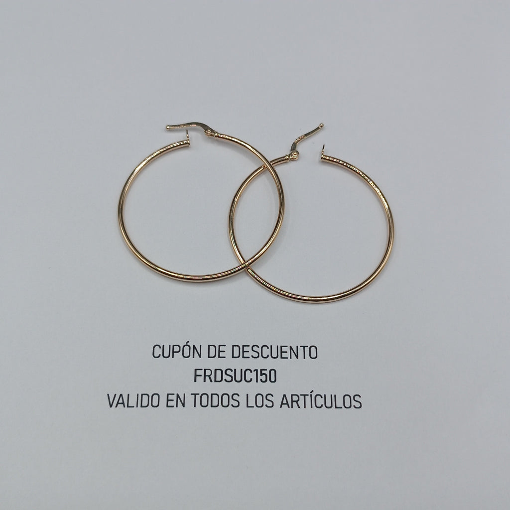 ARRACADAS ORO 14K 1.5 (NUEVO)