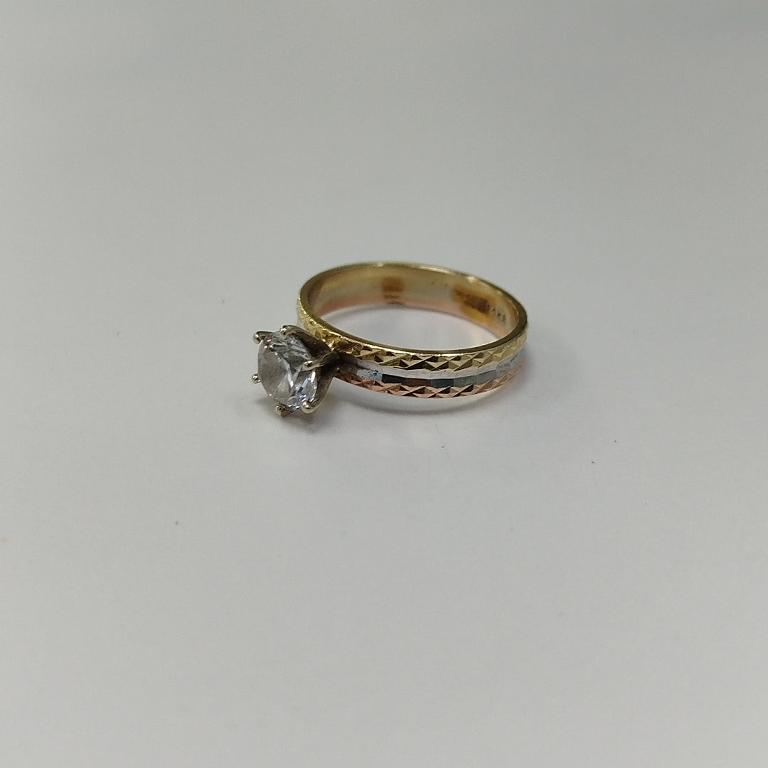 ANILLO ORO 10 K 3,60 GRMS (SEMINUEVO)
