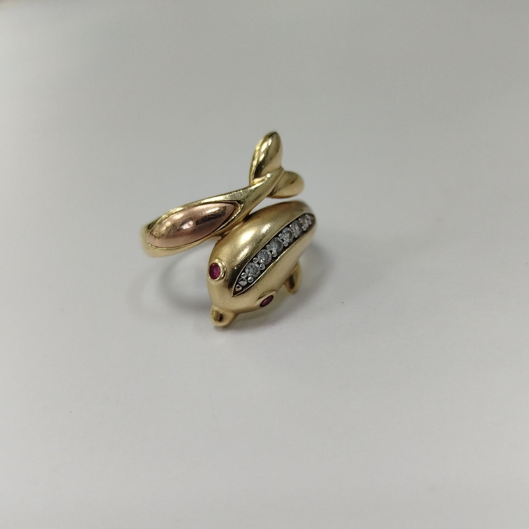 ANILLO ORO 14 K 4,40 GRMS (SEMINUEVO)