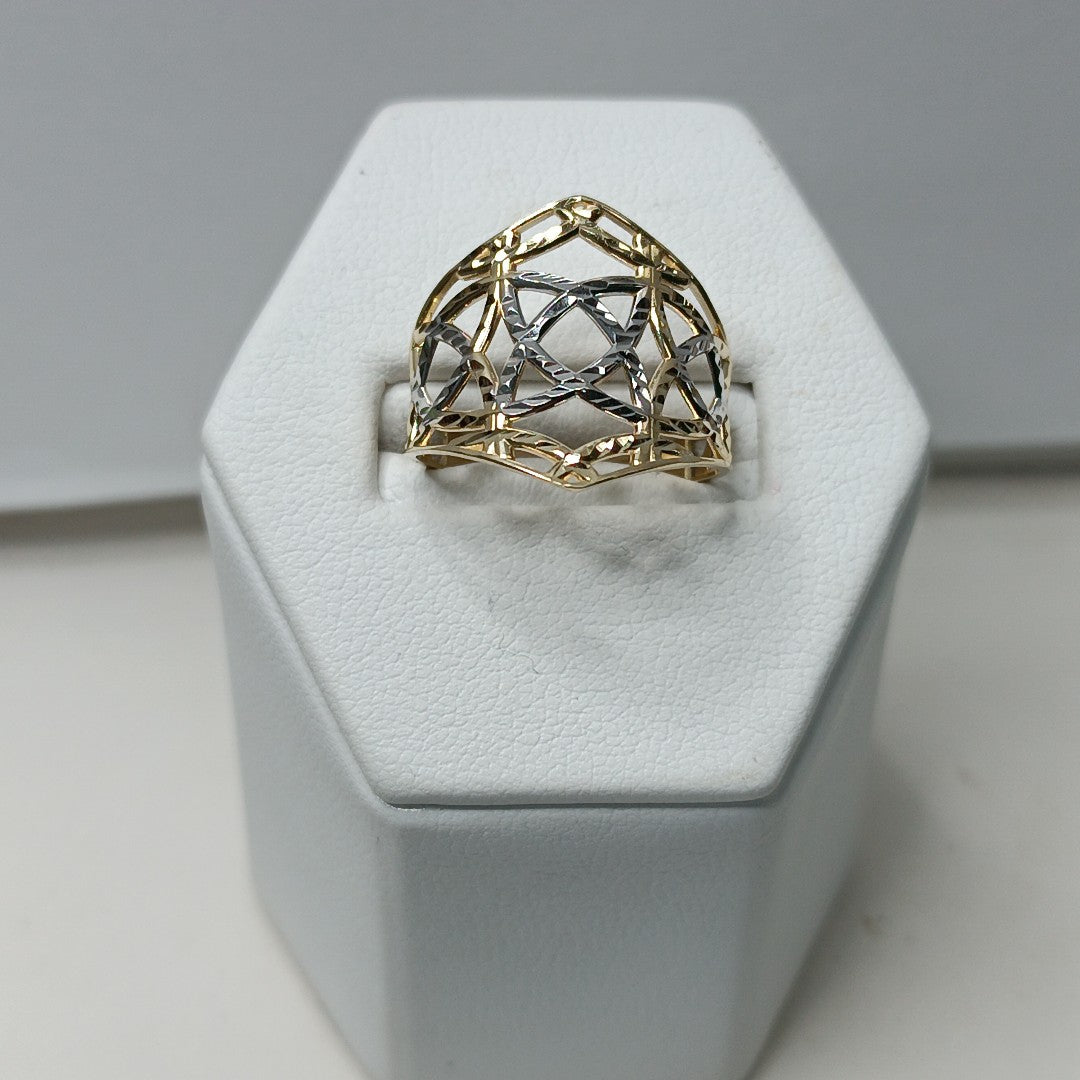 ANILLOS CON ESTRELLA CELTA 14K TALLA 7.5 2.2 GR (NUEVO)