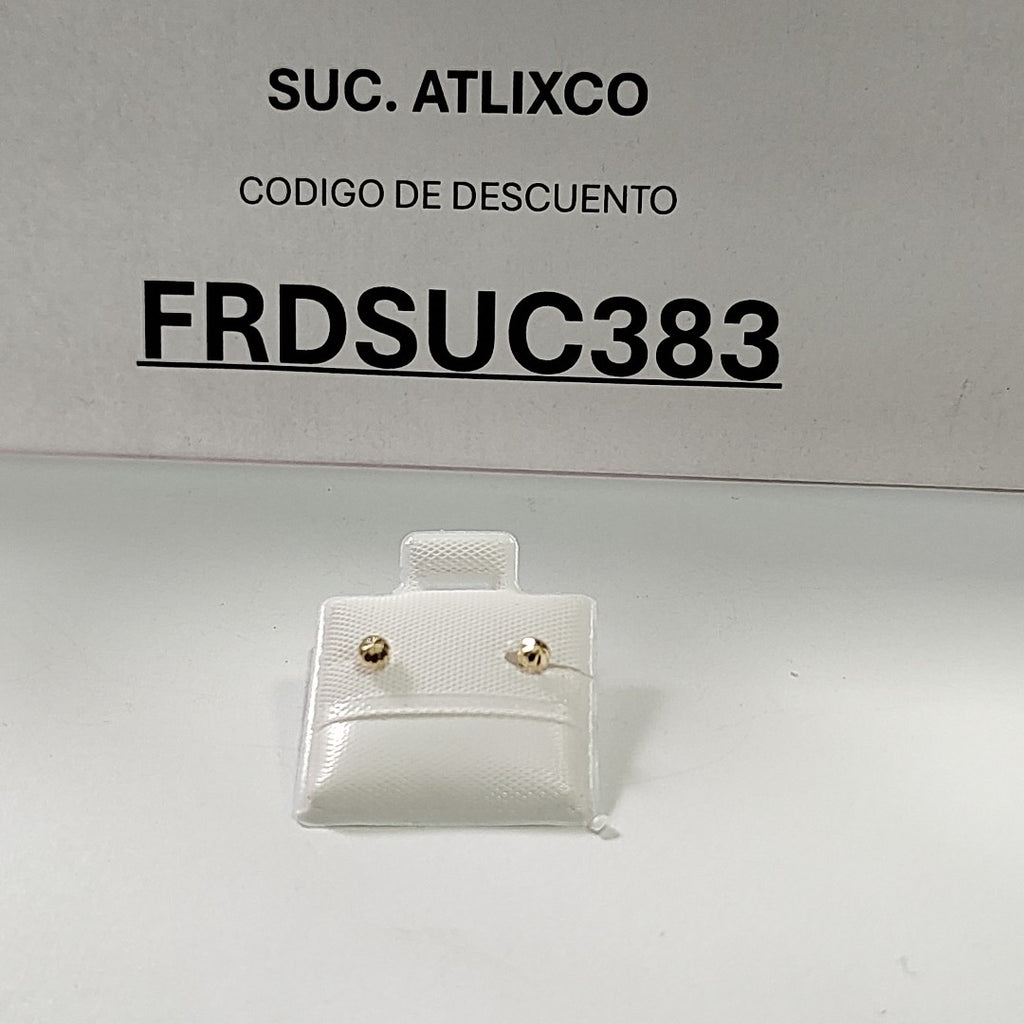 BROQUELES BROQUEL FIG HONGO 14K 0.17 GR (NUEVO)