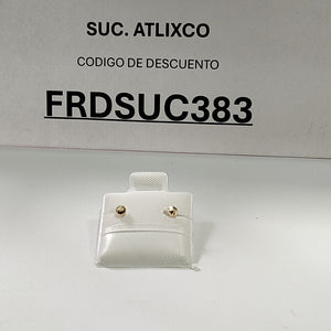 BROQUELES BROQUEL FIG HONGO 14K 0.17 GR (NUEVO)
