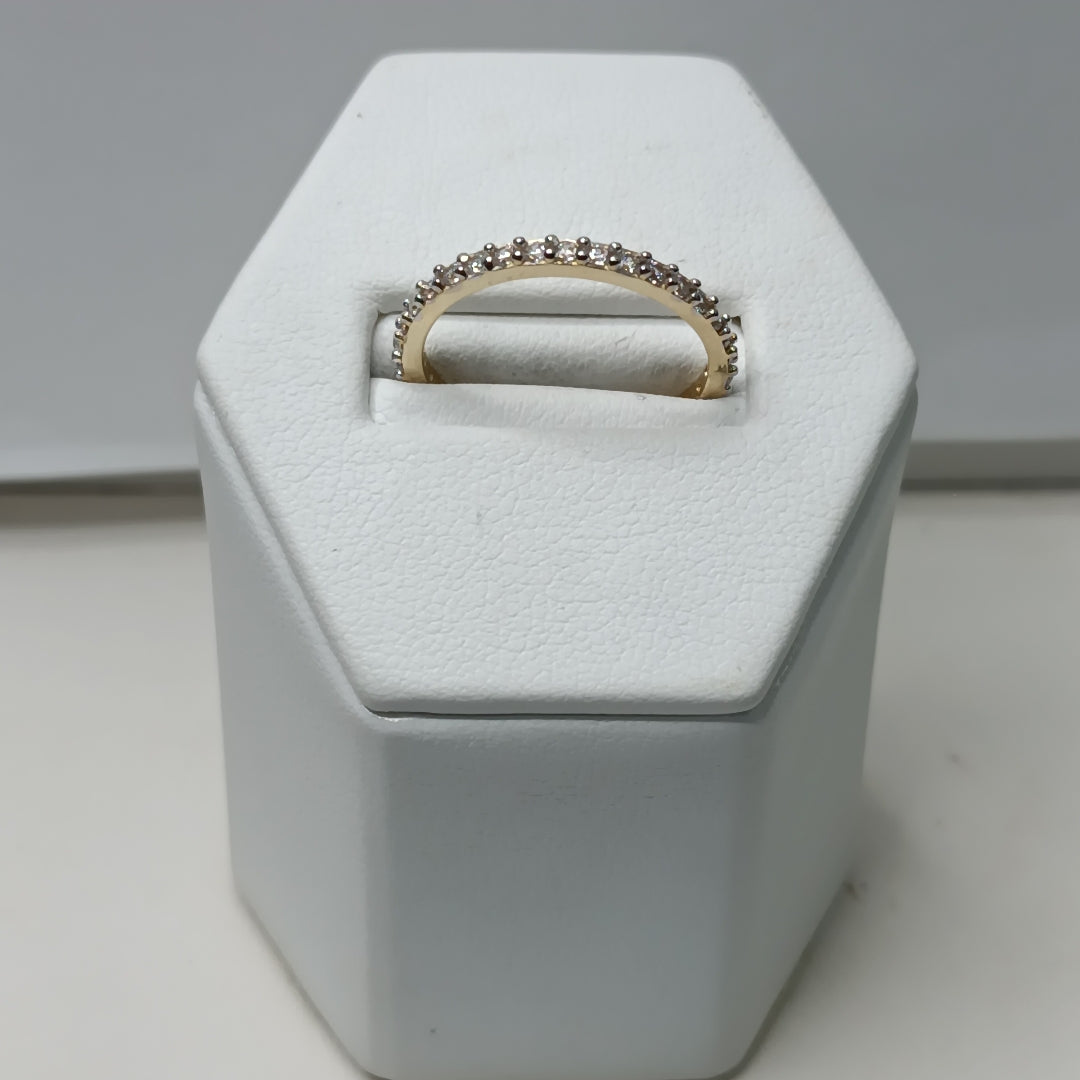 ANILLO ANILLITO CHURUMBELA C CIRCONIAS 14K 7.5 TALLA 2 GR (NUEVO)