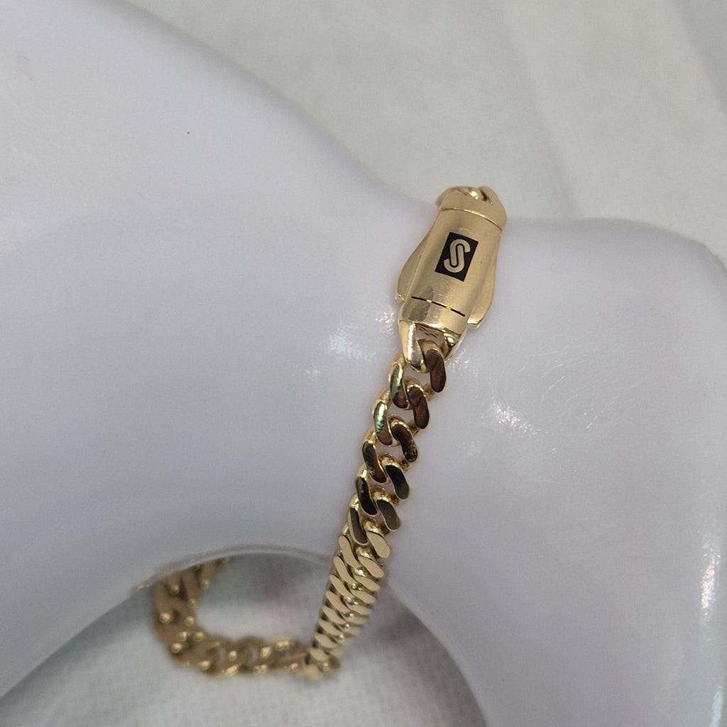 PULSERA MONACO ORO 14K 5.5 (NUEVO)