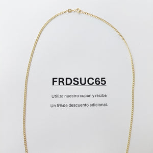 CADENAS BARBADA AMARILLA ORO 14K 1.8 (NUEVO)