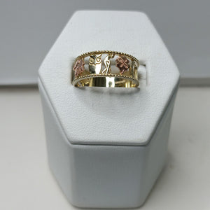 ANILLOS ARGOLLA DE LA SUERTE 10K TALLA 8 3 GR (NUEVO)