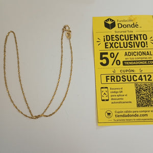 CADENA ORO 10 K 0,80 GRMS (SEMINUEVO)