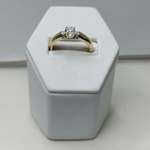 ANILLO ANILLITO C CIRCONIAS 14K 7 TALLA 2.2 GR (NUEVO)