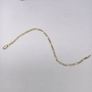 PULSERA TEJIDO 3X1 14K 18 CM 2 GR (NUEVO)