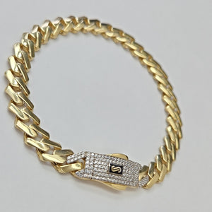 PULSERA CABALLERO MONACO ORO 14K 11.1 (NUEVO)