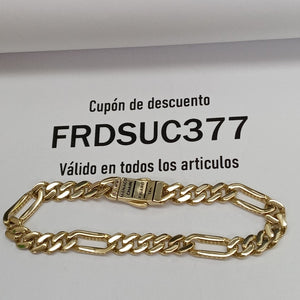 PULSERA MONACO ORO 14K 6.8 (NUEVO)