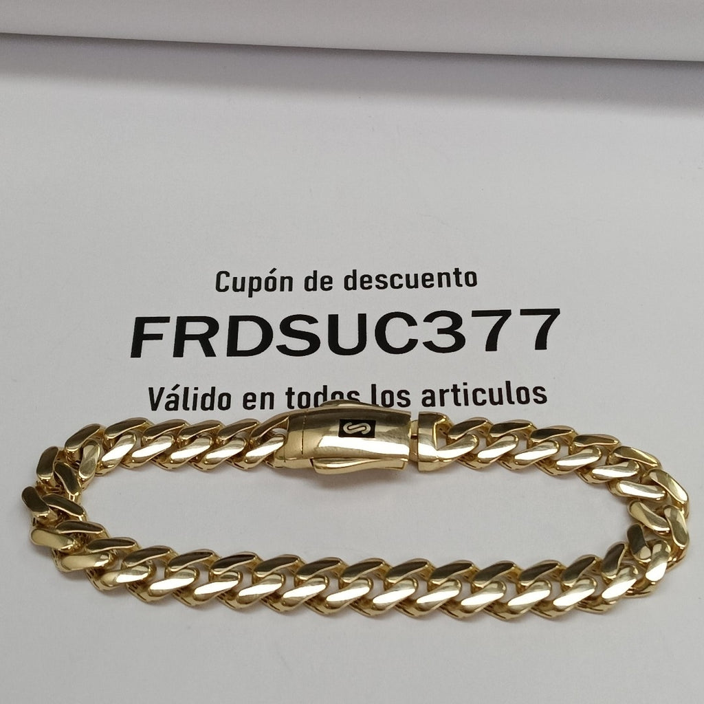 PULSERA MONACO ORO 14K 9.8 (NUEVO)
