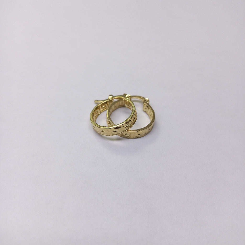 ARETES ARRACADAS FIG GRECAS 14K 1.8 GR (NUEVO)