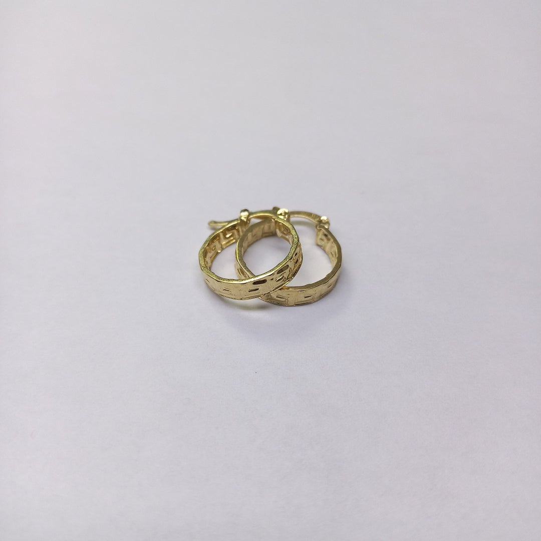 ARETES ARRACADAS FIG GRECAS 14K 1.8 GR (NUEVO)