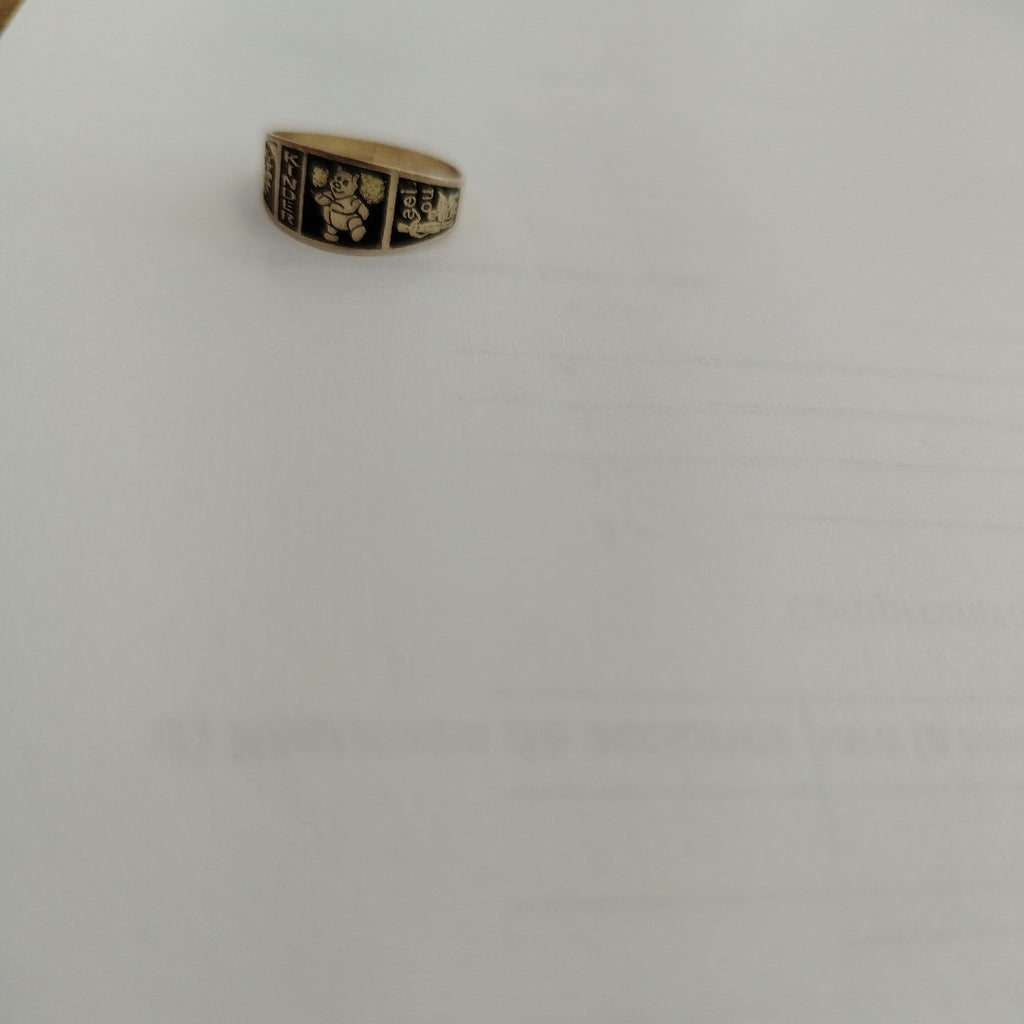 ANILLO DE GRADUACIÓN ORO 8 K 1 GRMS (SEMINUEVO)