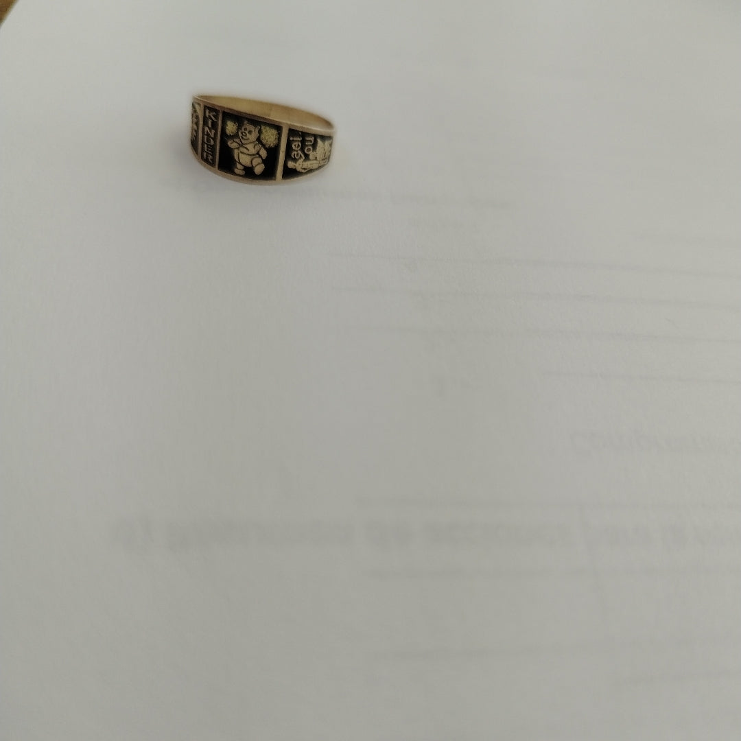 ANILLO DE GRADUACIÓN ORO 8 K 1 GRMS (SEMINUEVO)