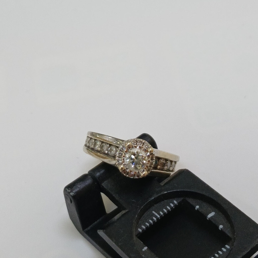 ANILLITO ORO, ORO BLANCO 14 K 6.1 GRMS (SEMINUEVO)