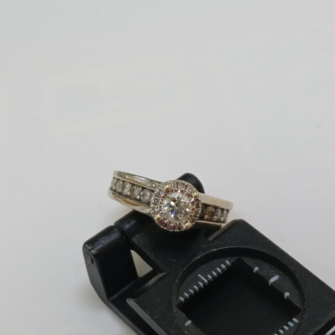ANILLITO ORO, ORO BLANCO 14 K 6.1 GRMS (SEMINUEVO)