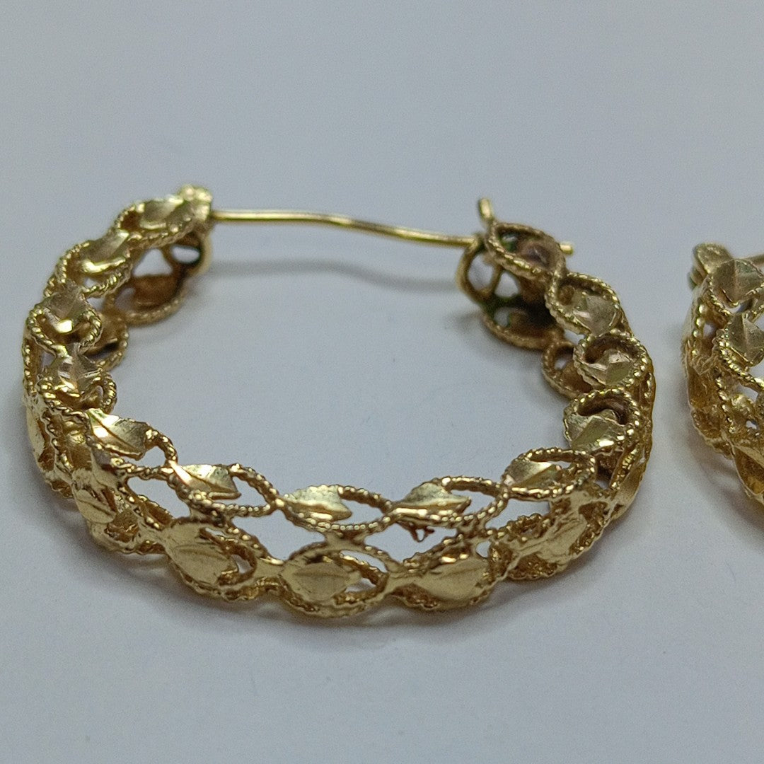ARRACADAS PAR ORO 14 K 5,40 GRMS (SEMINUEVO)