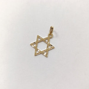 DIJE TEJIDO ESTRELLA DE DAVID 14K 0.5 GR (NUEVO)