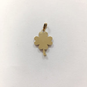 DIJE FIG TREBOL C CIRCONIA 14K 0.8 GR (NUEVO)