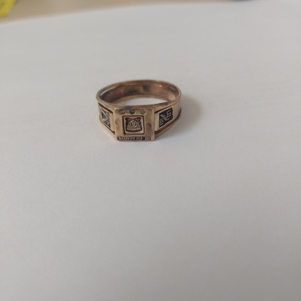 ANILLO DE GRADUACIÓN ORO 14 K 7,20 GRMS (SEMINUEVO)