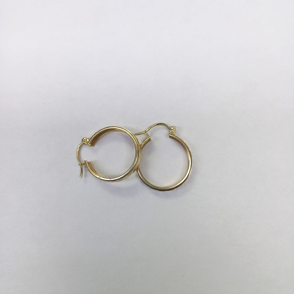 ARETES ARRACADAS LABRADAS 10K 2.3 GR (NUEVO)