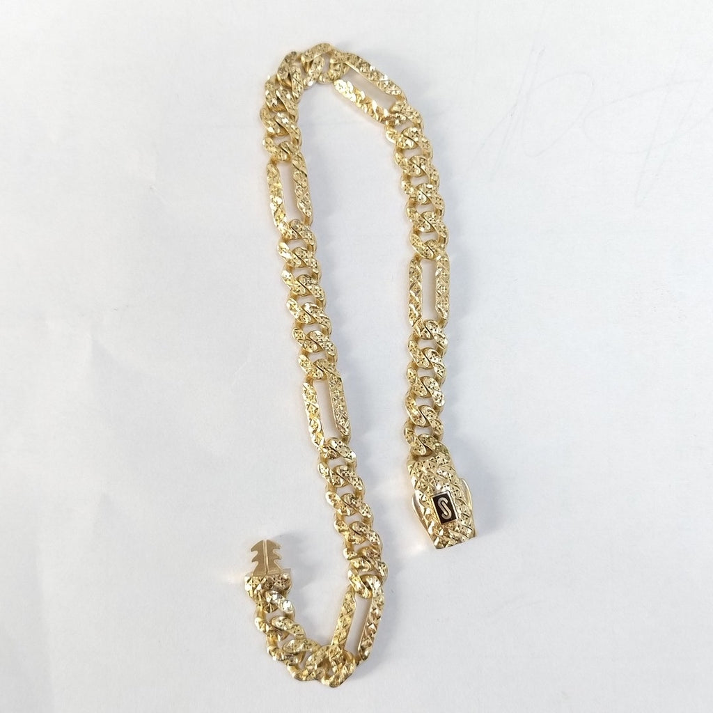 PULSERA CABALLERO MONACO ORO 10K 7 (NUEVO)