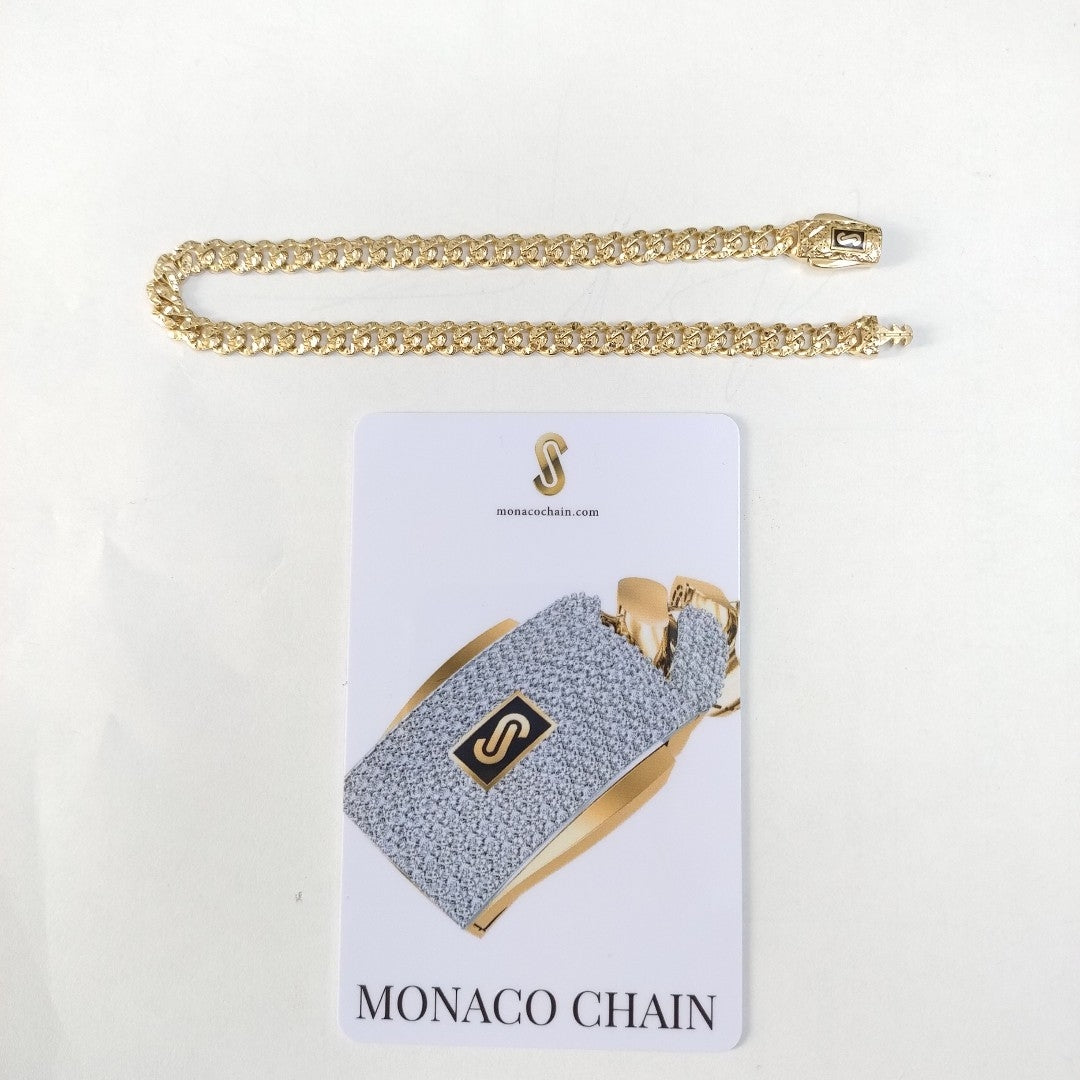 PULSERA CABALLERO MONACO ORO 14K 6 (NUEVO)