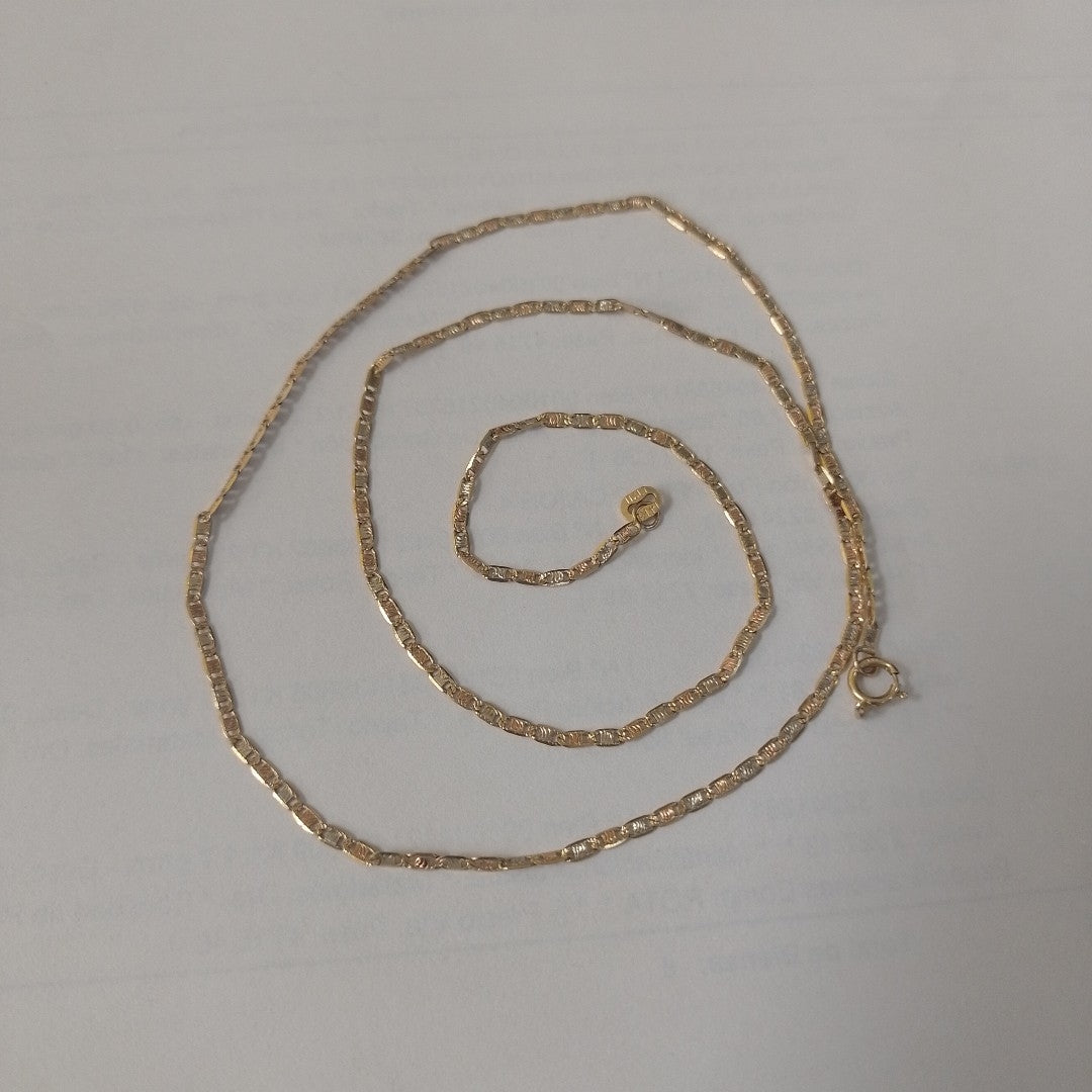 CADENA ORO,ORO COMBINADO 14 K 2,10 GRMS (SEMINUEVO)