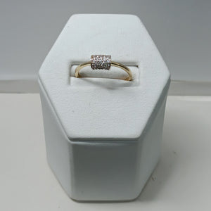 ANILLO ANILLITO C CIRCONIAS 14K 7 TALLA 1.4 GR (NUEVO)