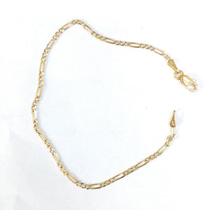 PULSERA 3X1 DIAMANTADA 14K 18 CM 1.5 GR (NUEVO)