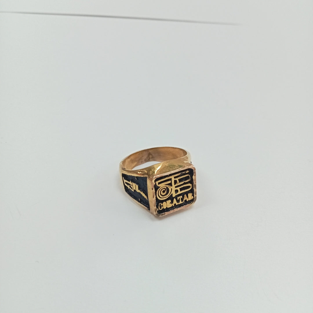 ANILLO DE GRADUACIÓN ORO 14 K 8,10 GRMS (SEMINUEVO)