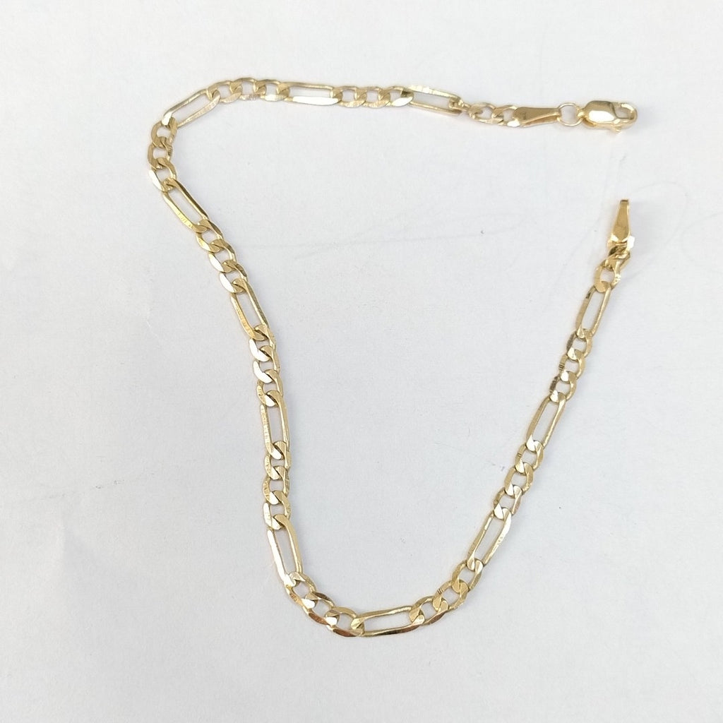 PULSERA TEJIDO 3X1 14K 21 CM 3 GR (NUEVO)