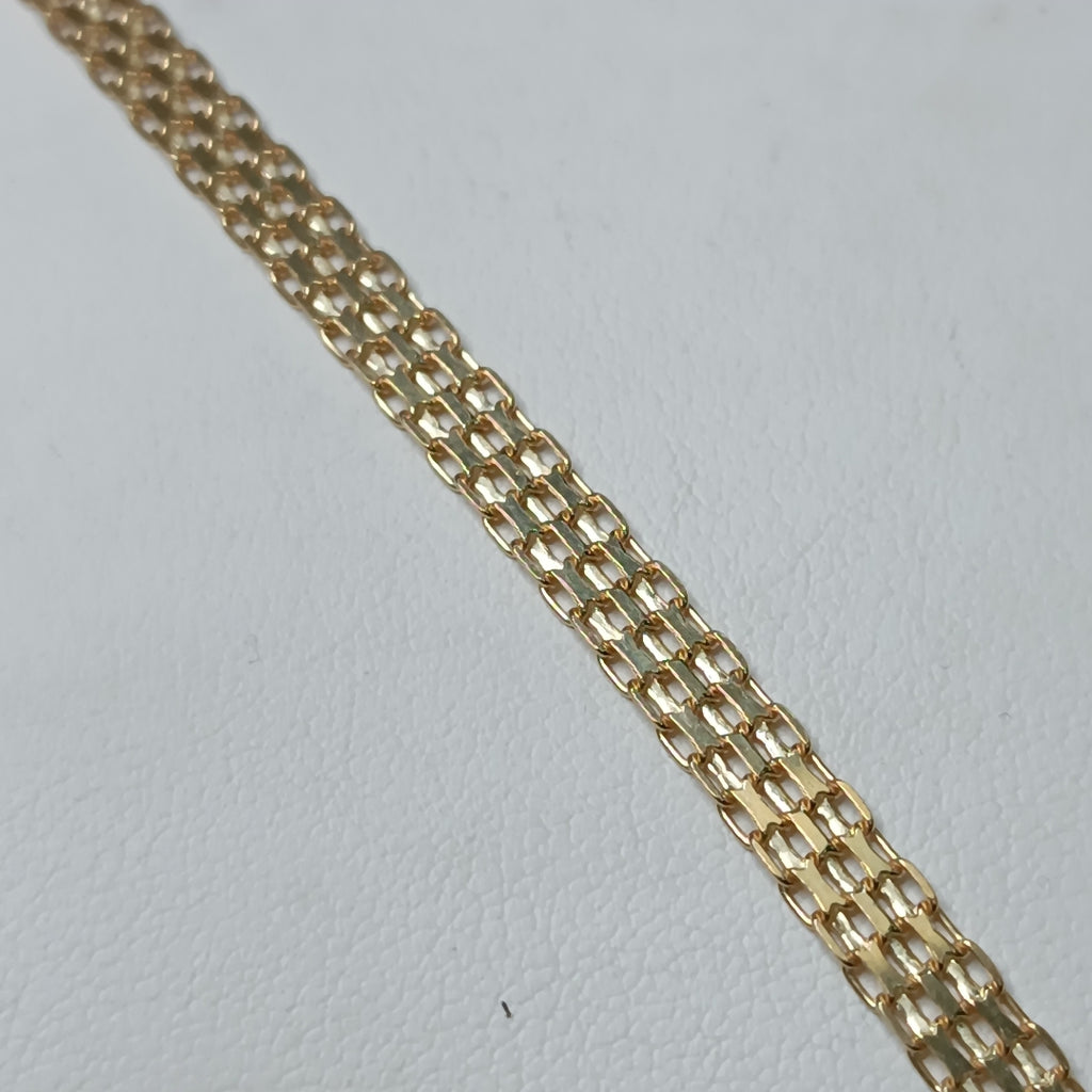 PULSERA ESPECIAL 10K 18 CM 3.8 GR (NUEVO)
