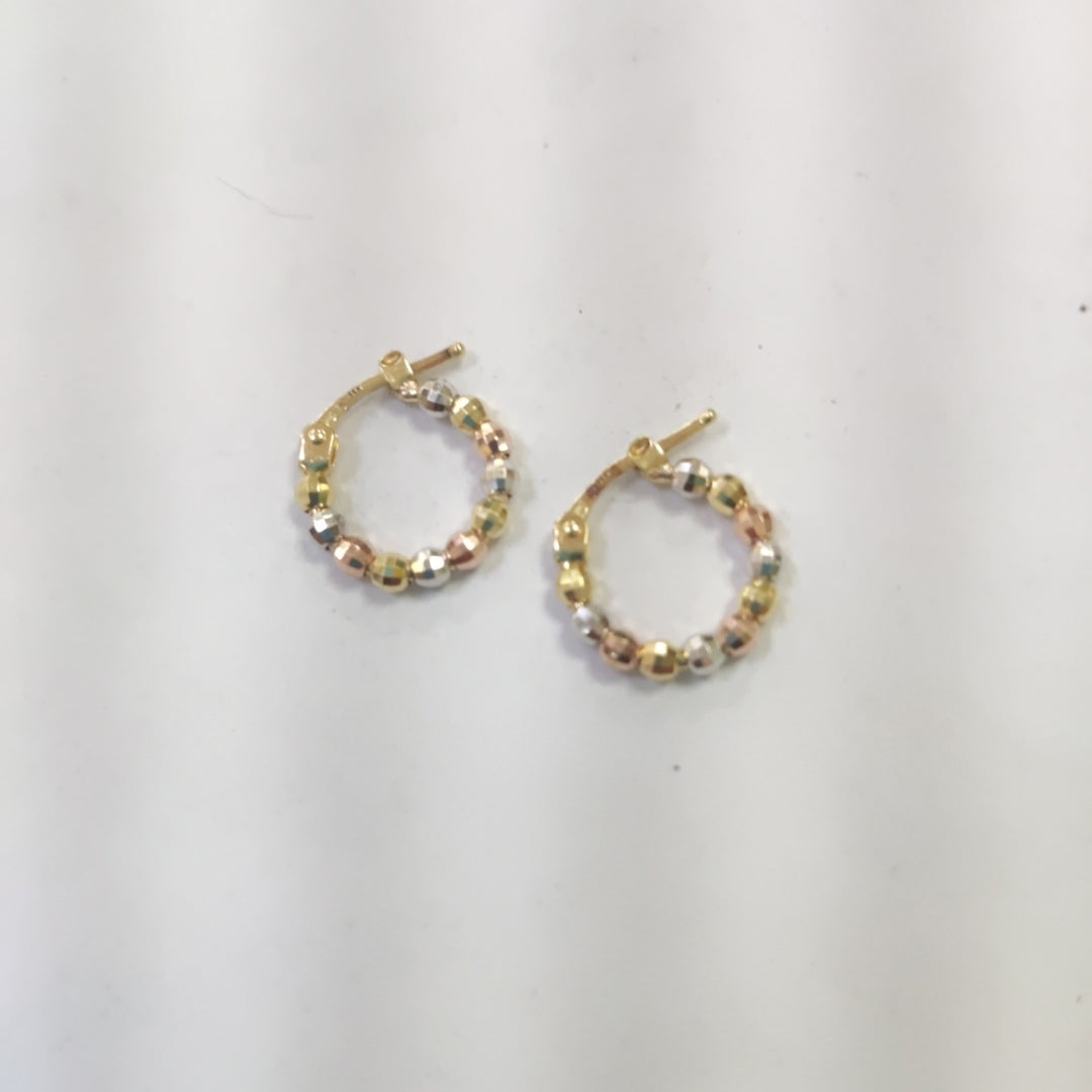 ARRACADAS PAR ORO 14 K 1,40 GRMS (SEMINUEVO)