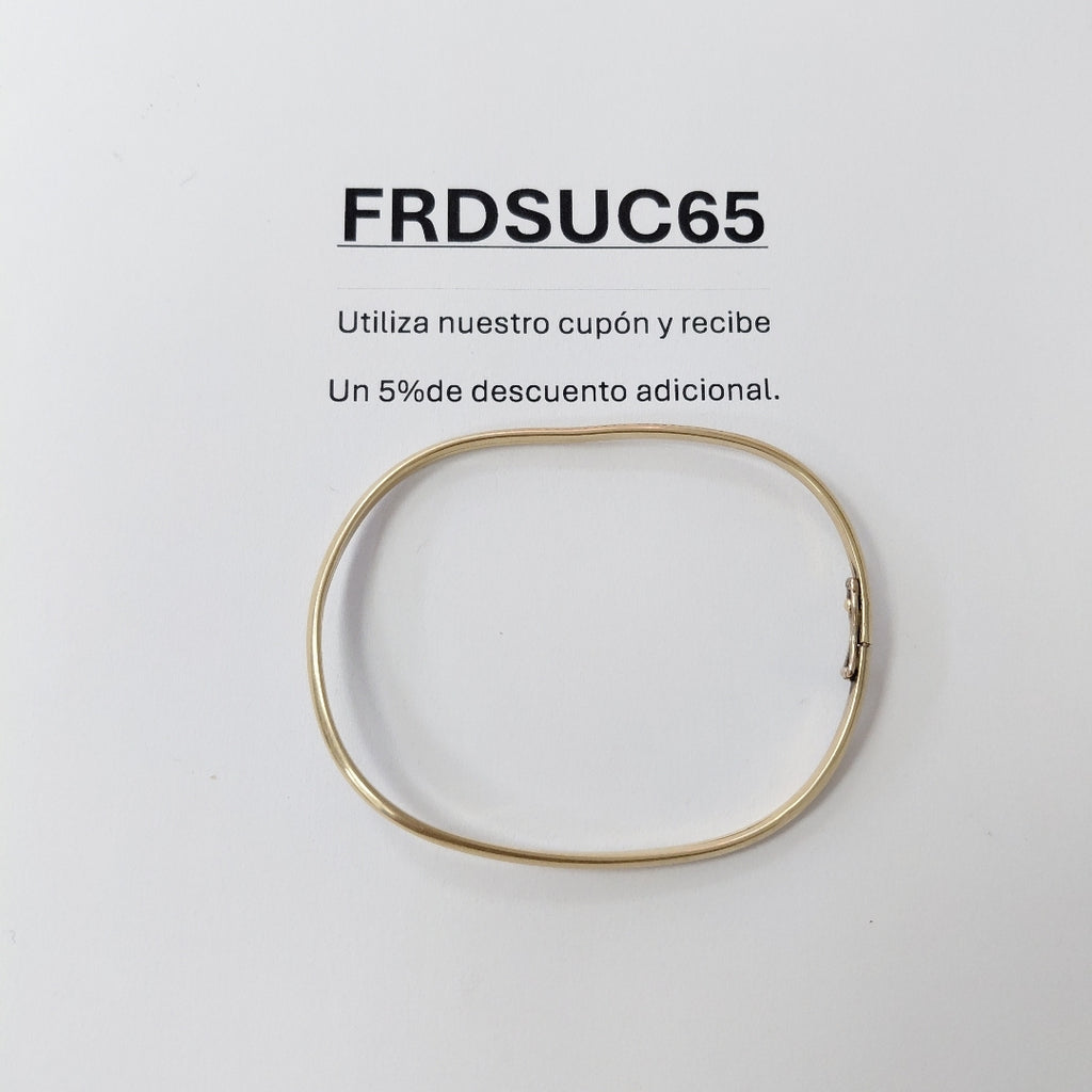 PULSERA RIGIDA ORO 14 K 3,80 GRMS (SEMINUEVO)